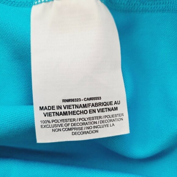 Nike Dri-Fit Two-Tone Blue Quarter 1/4 Zip Long Sleeve Pullover Size X-Small - Picture 6 of 9